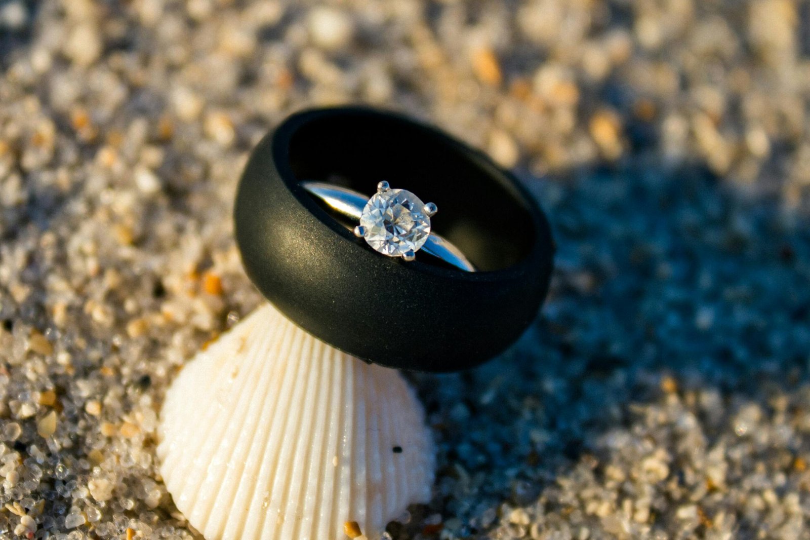 Gemstone engagement rings