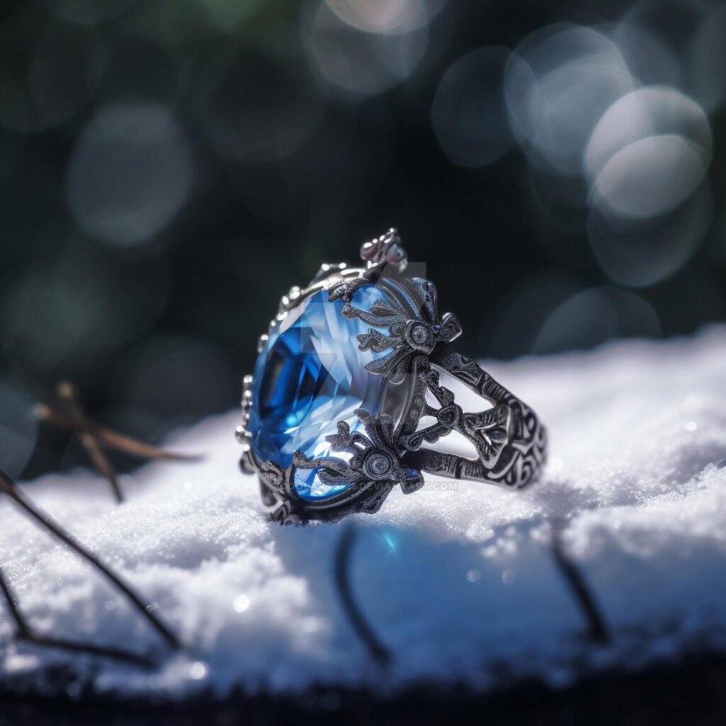 Gemstone engagement rings