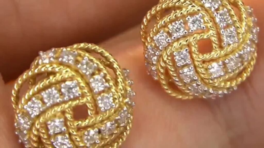 Small Diamond Hoop Earrings