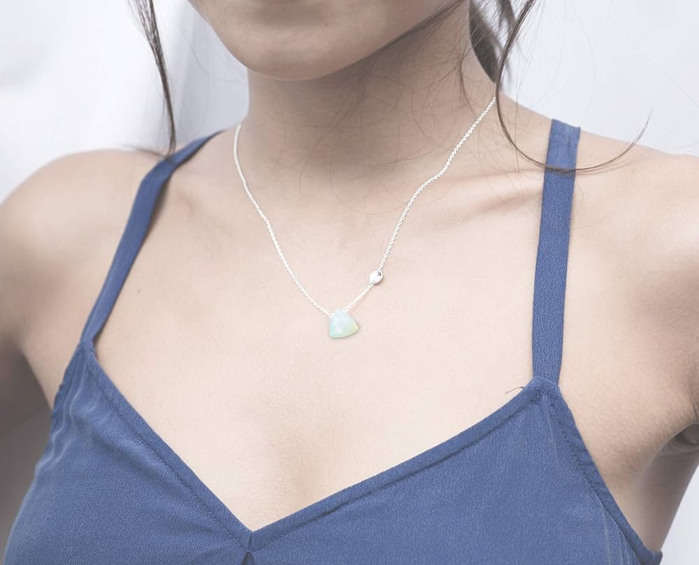 initial necklace with birthstone
